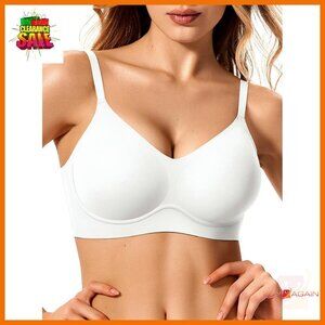 Wireless Push Up Bra Seamless Support Tshirt Bralette A-DD Cups